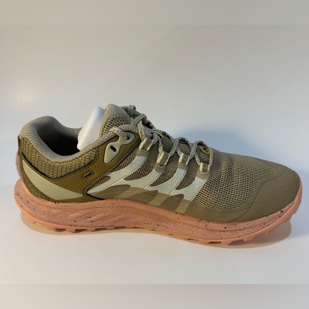Merrell Women's Sneakers in Tan and Peach Antora 3 Trail running shoes - Picture 3 of 8